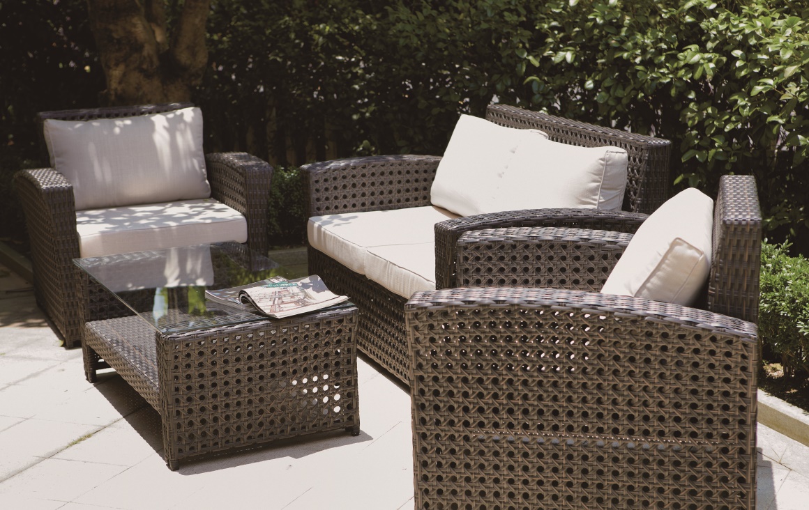 Optic Lounger Wicker Sofa Set